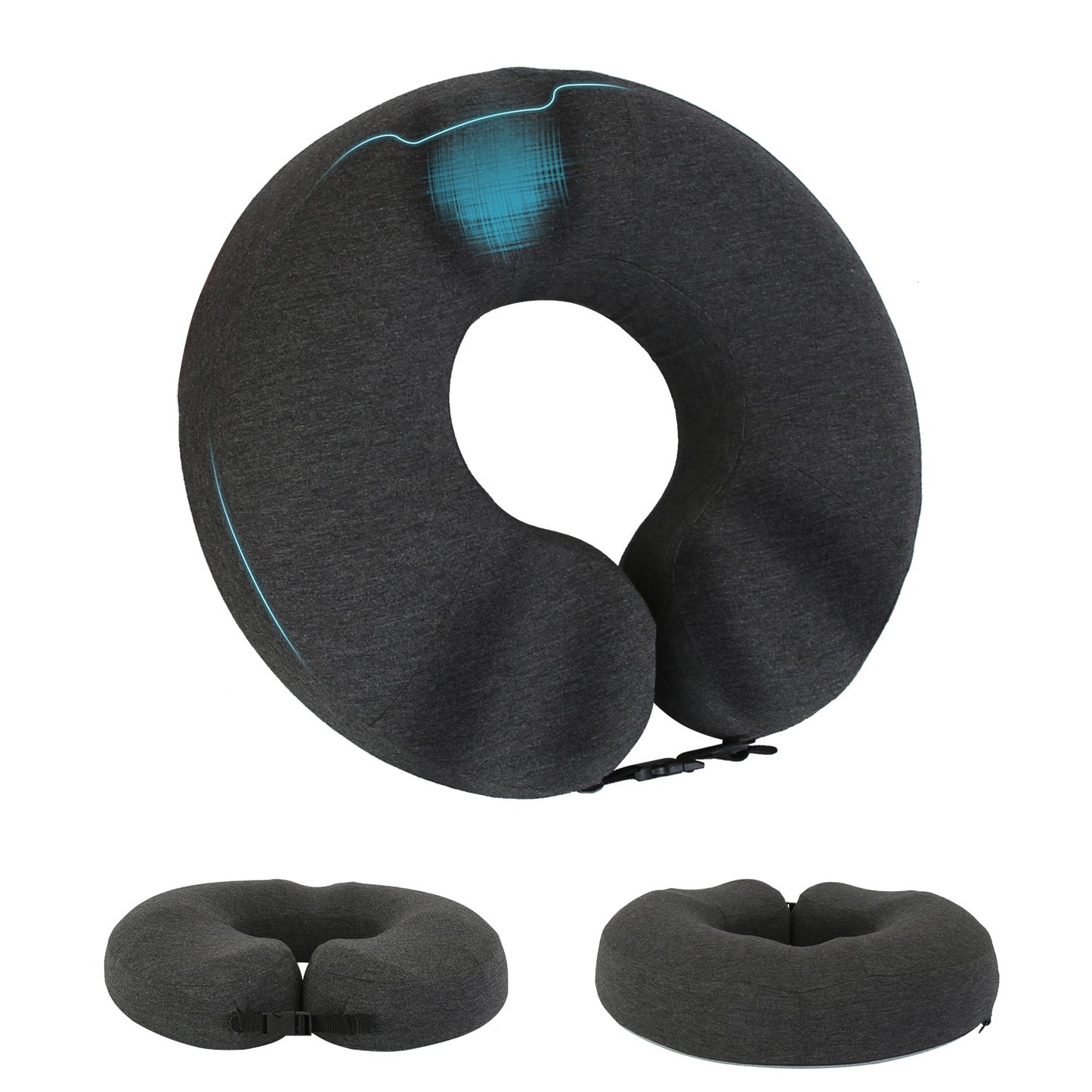1Pc Donut Pillow Seat Cushion Memory Foam Donut Chair Cushions Ergonomic Seat Cushion Pad For Coccyx Prostate Sciatica Pelvic Floor Pressure Sores Office Home Use